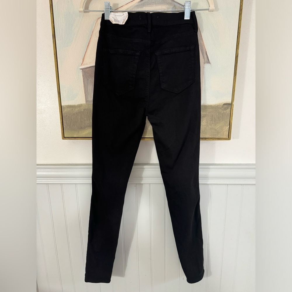 PACSUN Black Ripped High Waisted Jeggings Size 24 - Picture 4 of 10